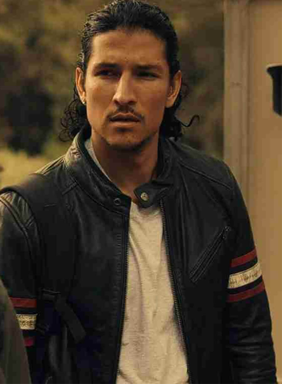 Black Mirror S06 Danny Ramirez  Hector Black Leather Jacket