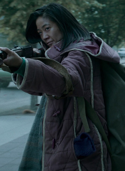 Black Summer Christine Lee Sun Purple Jacket 