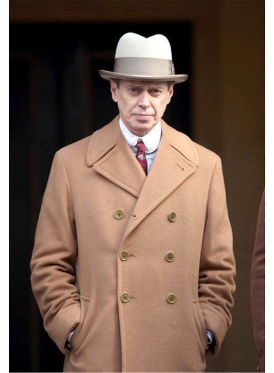 Boardwalk Empire Steve Buscemi Nucky Thompson Brown Coat