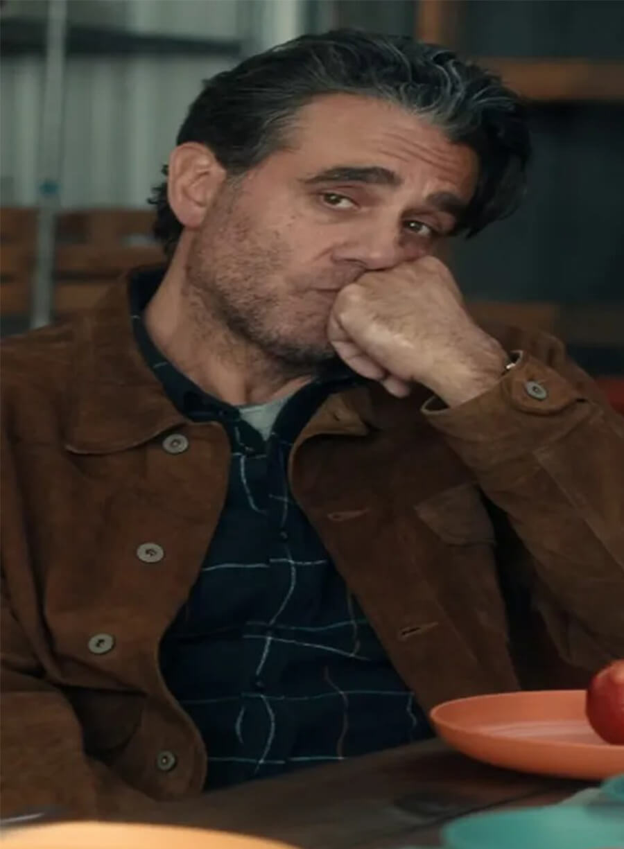 Bobby Cannavale Scarpetta Pete Marino Brown Suede Jacket