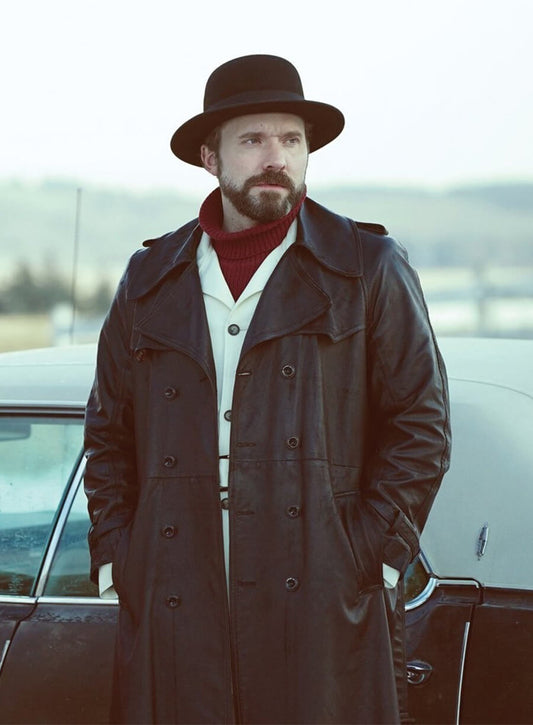 Brad Mann Fargo 2014 Gale Kitchen Black Leather Coat
