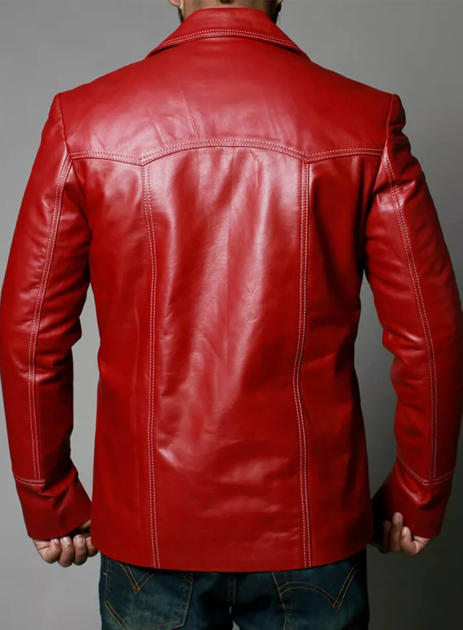 Brad Pitt FC Leather Jacket