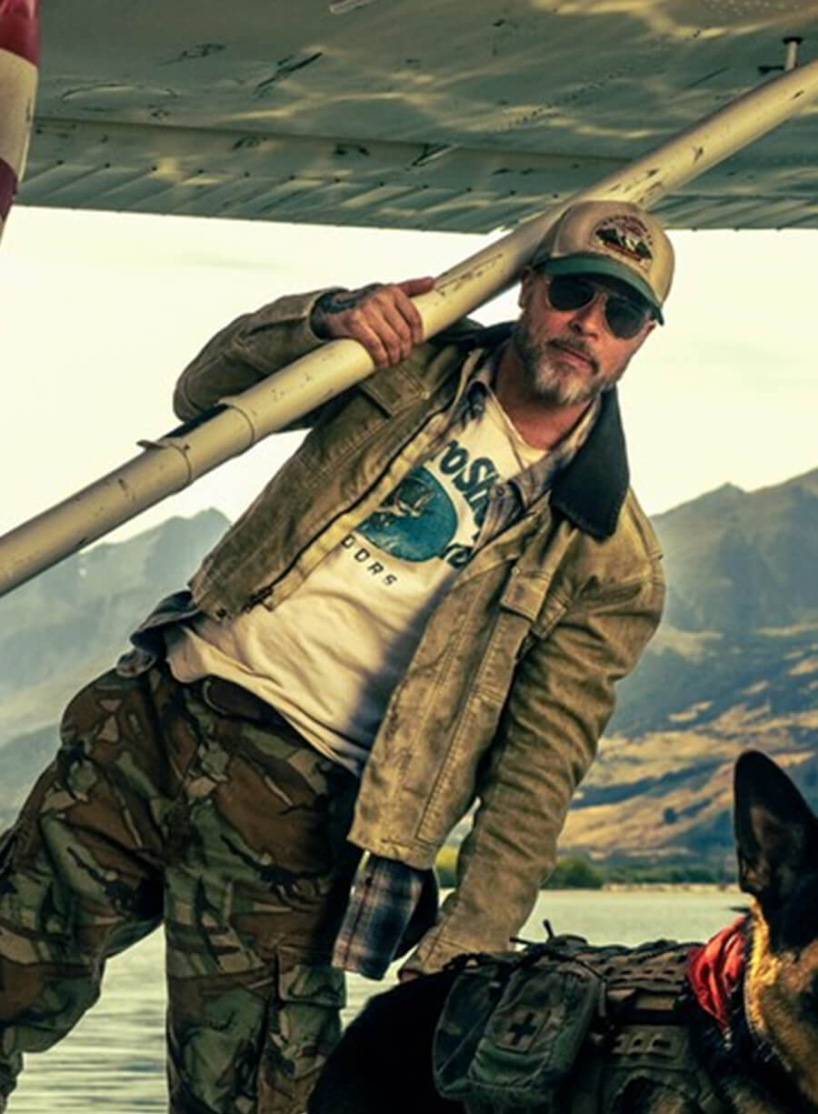 Brad Pitt Heart of the Beast 2026 James Beige Trucker Jacket