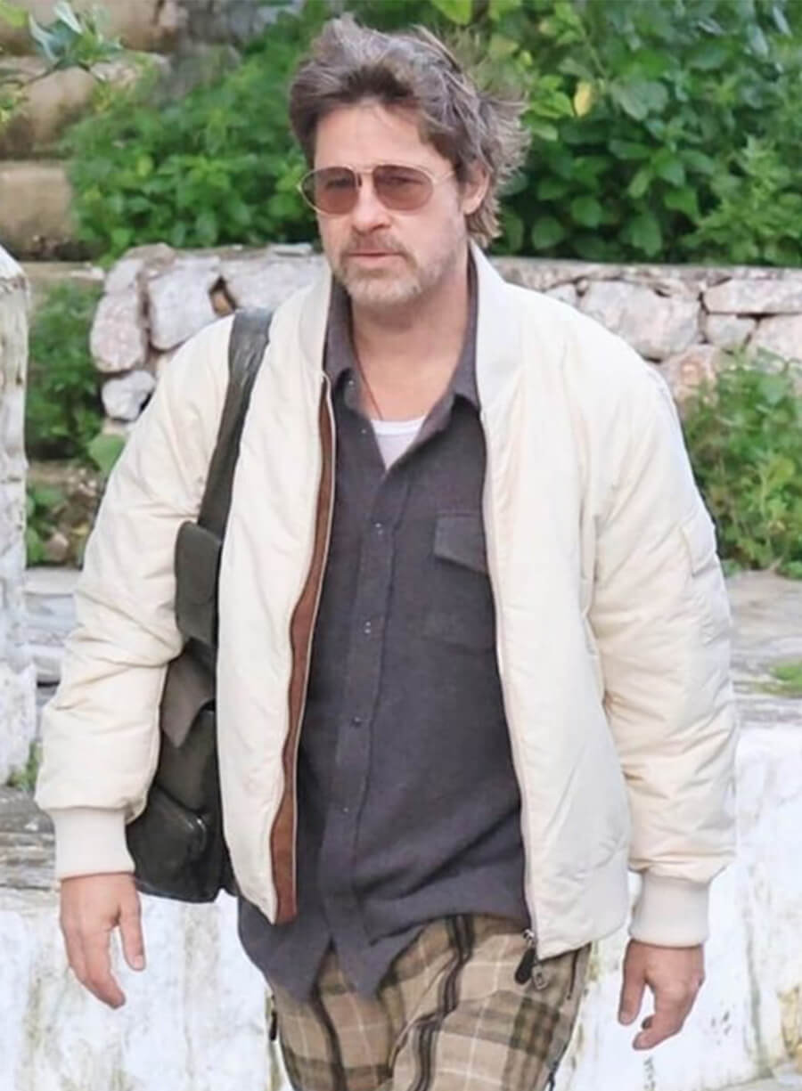 Brad Pitt The Riders 2027 Fred Scully White Jacket 