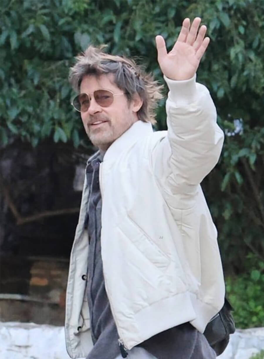 Brad Pitt The Riders 2027 Fred Scully White Jacket 