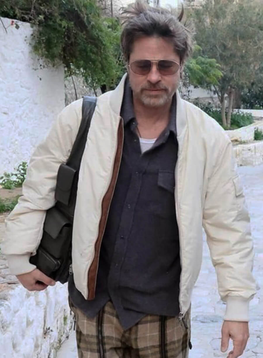 Brad Pitt The Riders 2027 Fred Scully White Jacket 