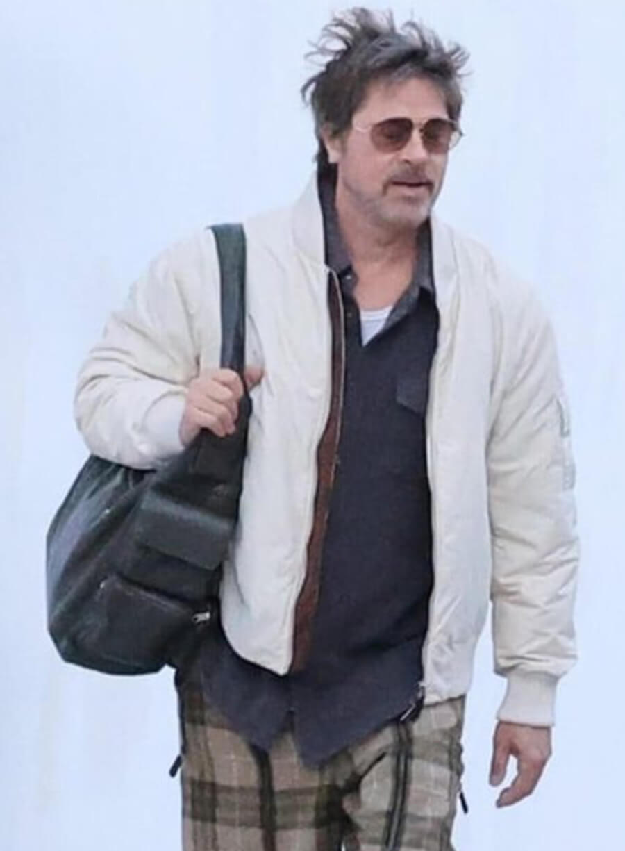 Brad Pitt The Riders 2027 Fred Scully White Jacket 