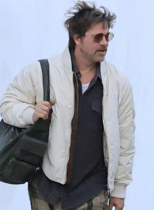 Brad Pitt The Riders 2027 Fred Scully White Jacket 
