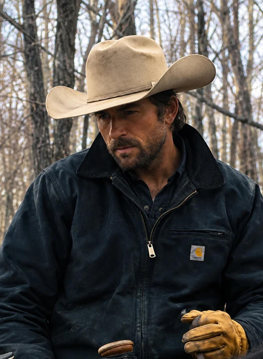 Brandon Sklenar The Rescue 2027 Blue Cotton Jacket