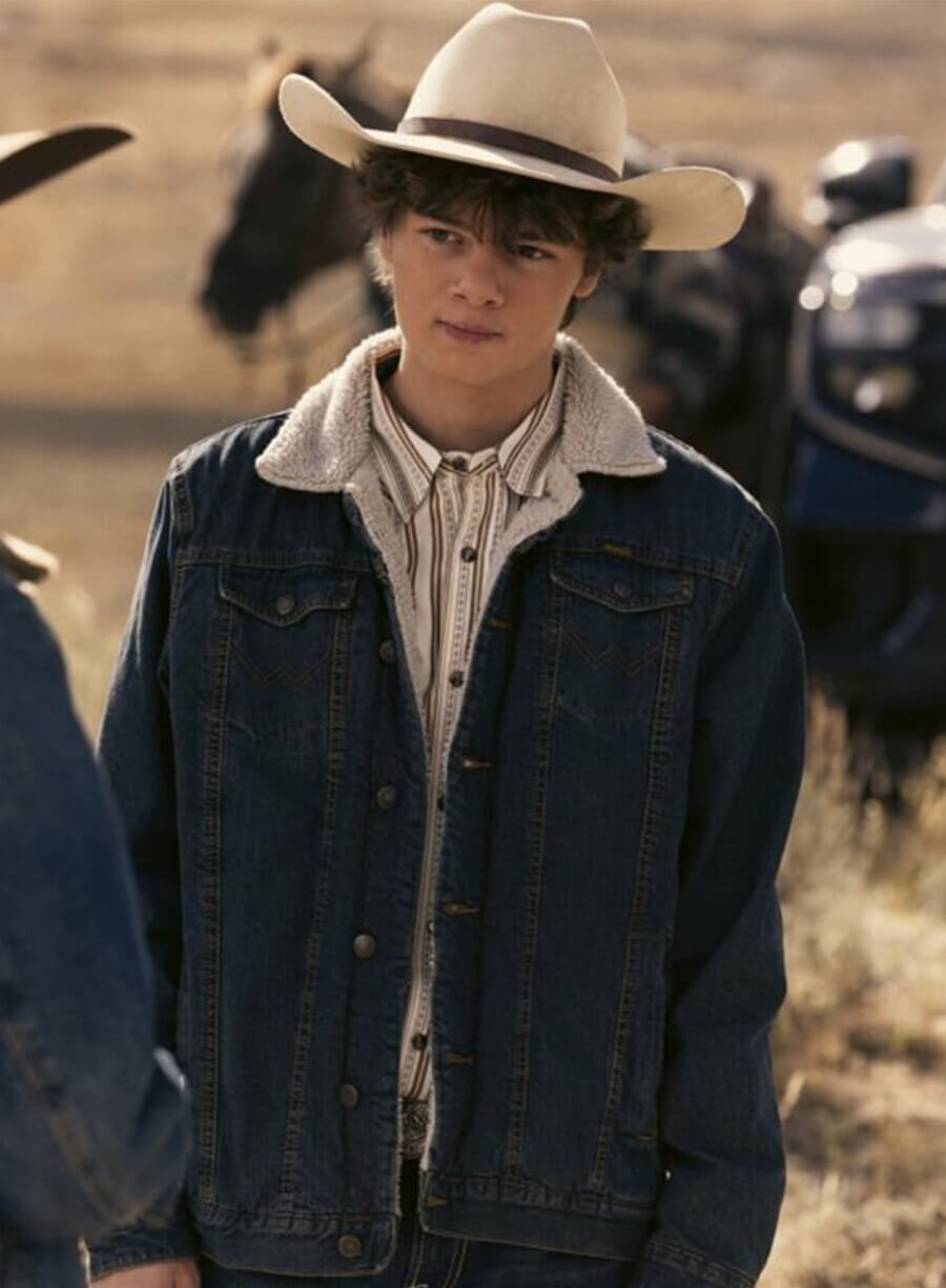 Brecken Merrill Marshals 2026 Tate Dutton Denim Jacket