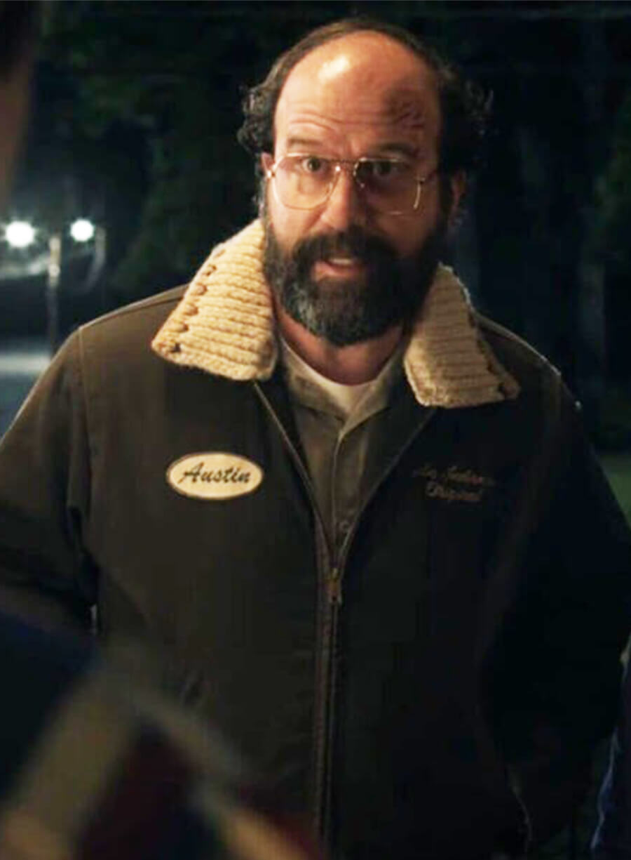Brett Gelman Stranger Things S05 Murray Bauman Brown Jacket