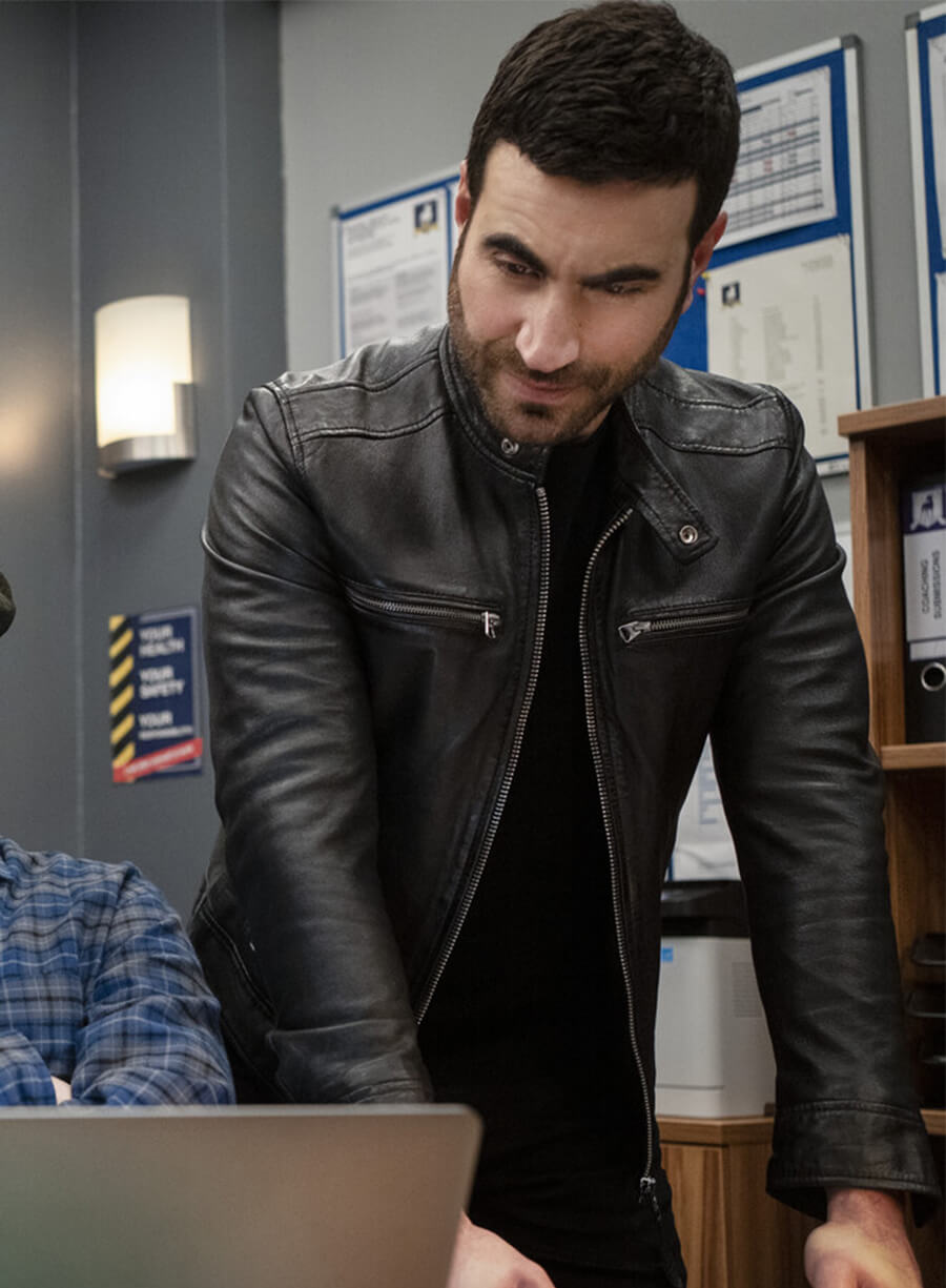 Brett Goldstein Ted Lasso S04 Roy Kent Leather Jacket