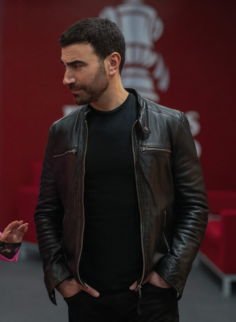 Brett Goldstein Ted Lasso S04 Roy Kent Leather Jacket