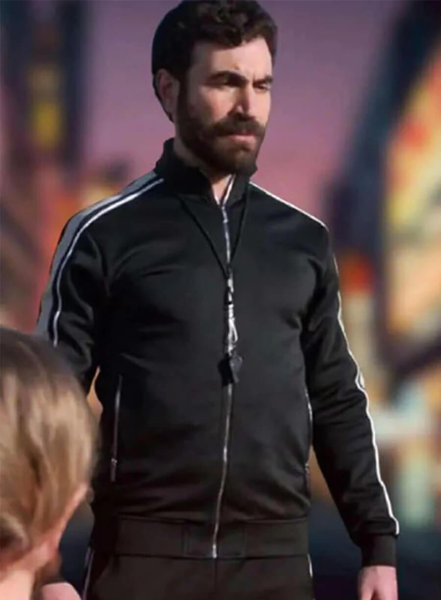 Brett Goldstien Ted Lasso S02 Roy Kent Black Track Jacket