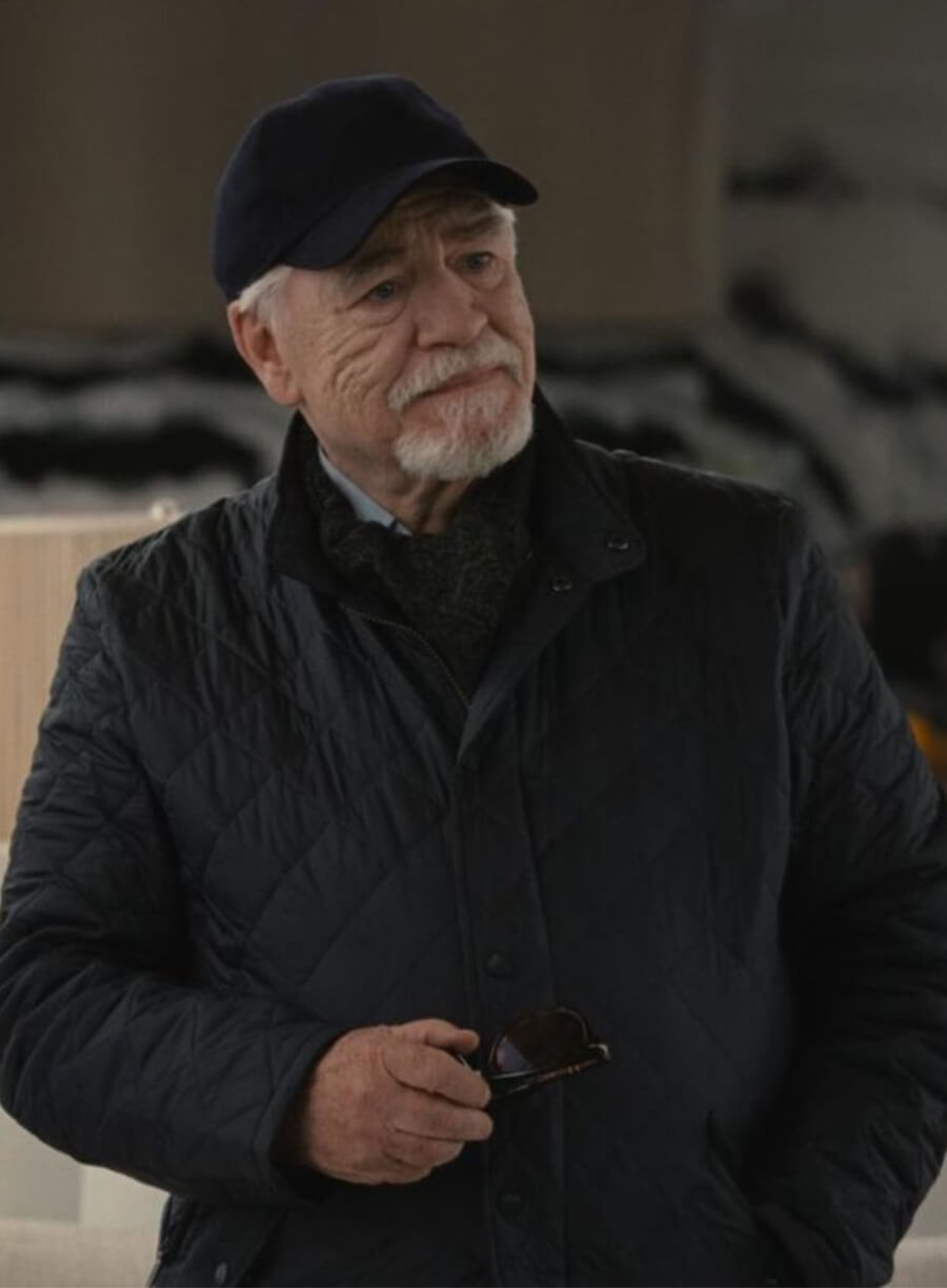 Brian Cox Succession S03 Logan Roy Quilted Jacket