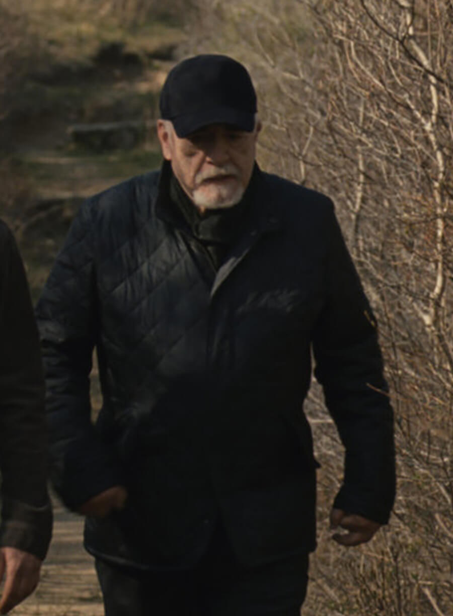 Brian Cox Succession S03 Logan Roy Quilted Jacket