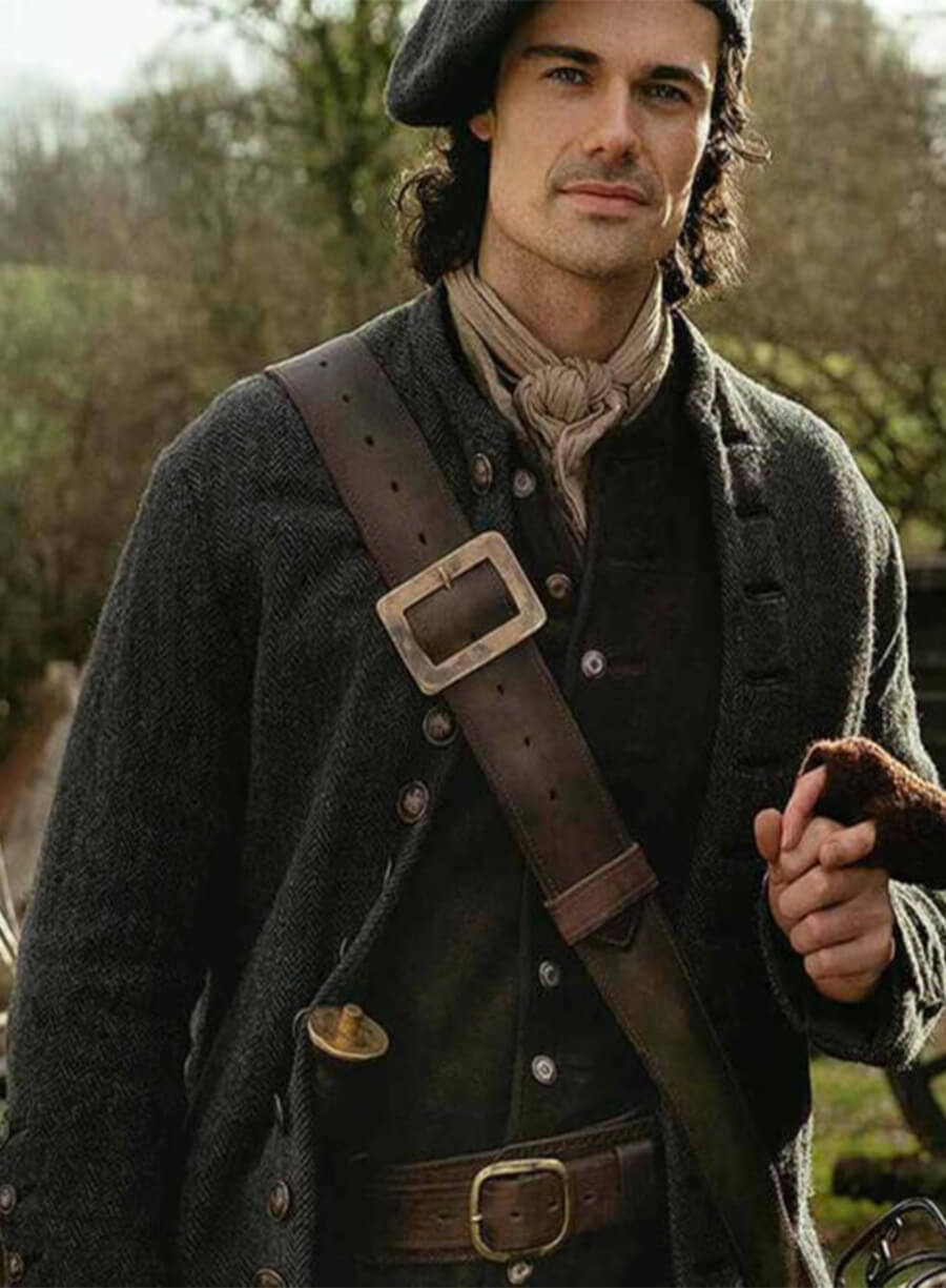 Brian Fraser Outlander Blood of My Blood S01 Blue Wool Jacket