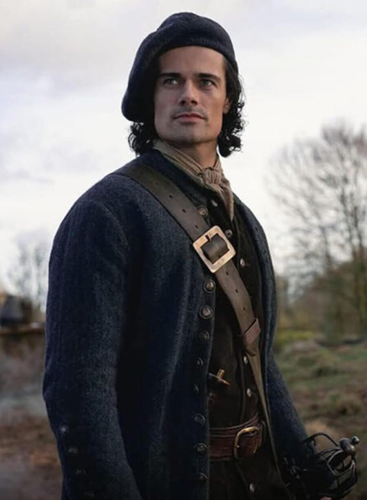 Brian Fraser Outlander Blood of My Blood S01 Blue Wool Jacket