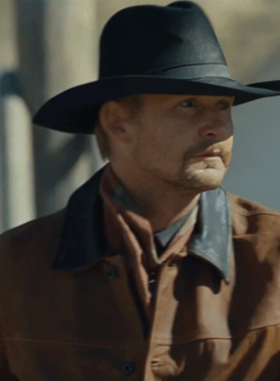 Brian Geraghty Zane Davis 1923 Brown Leather Jacket