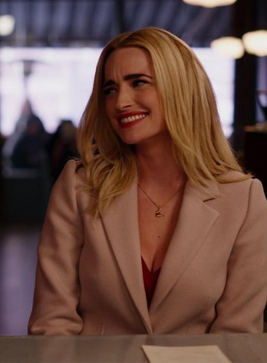 Brianne Howey Ginny & Georgia Miller Brown Wool Coat