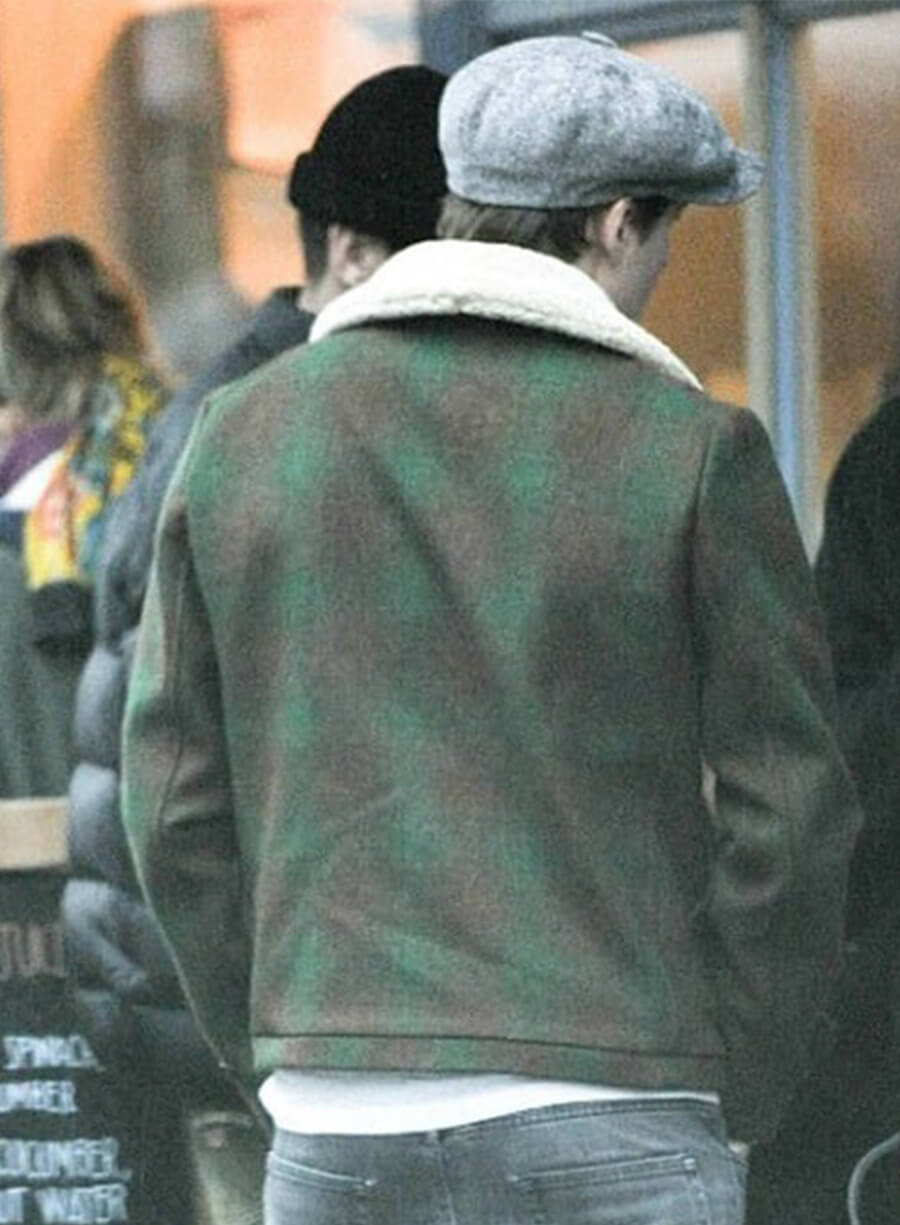 Brooklyn Beckham Wool Fur Jacket