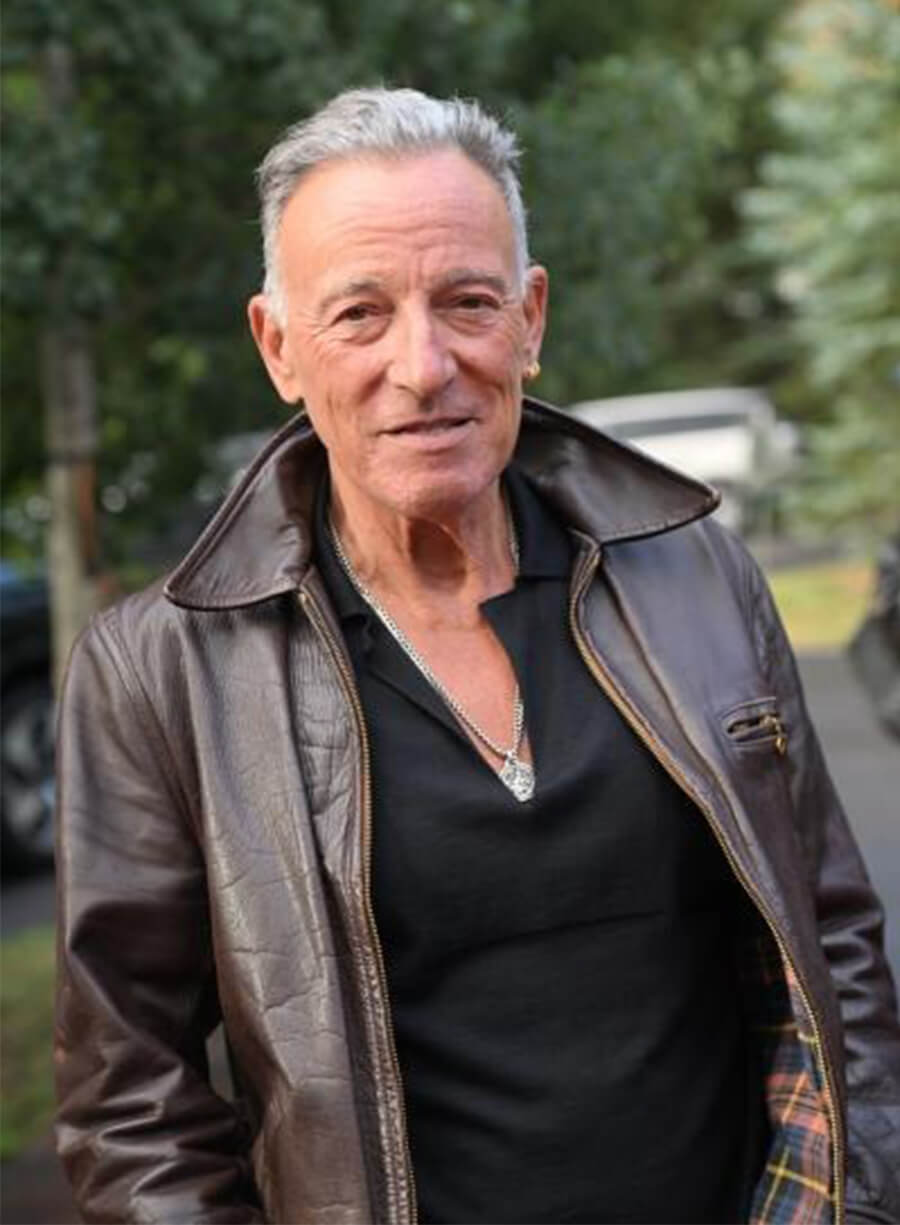 Bruce Springsteen 2025 Brown Leather Jacket