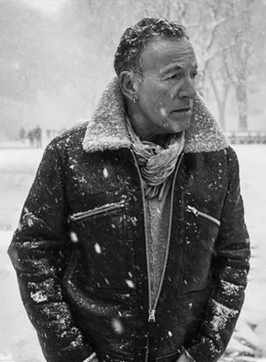 Bruce Springsteen Letter To You Black Shearling Jacket