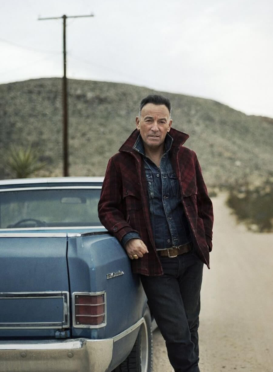 Bruce Springsteen Red Wool Plaid Jacket 