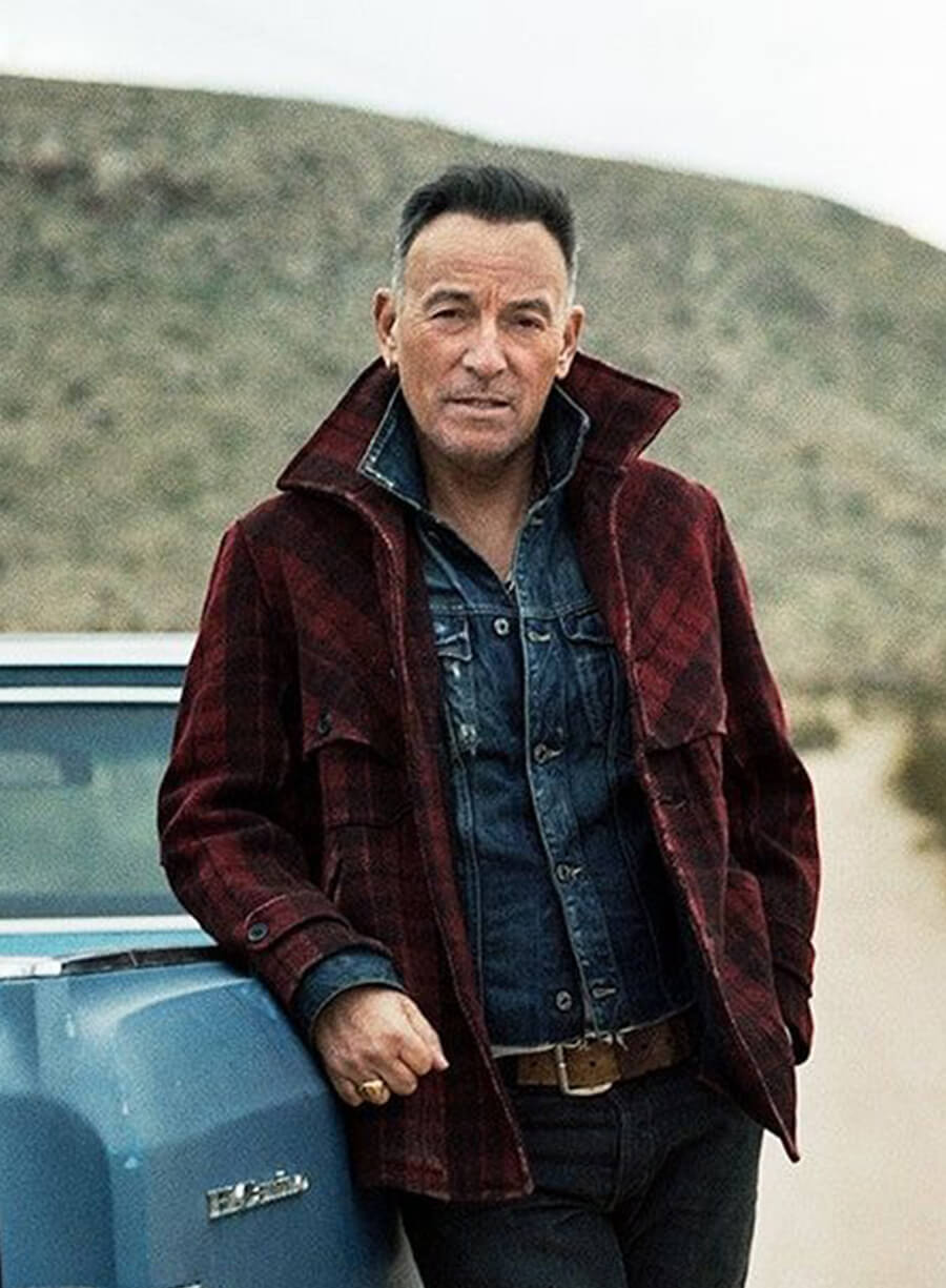 Bruce Springsteen Red Wool Plaid Jacket 