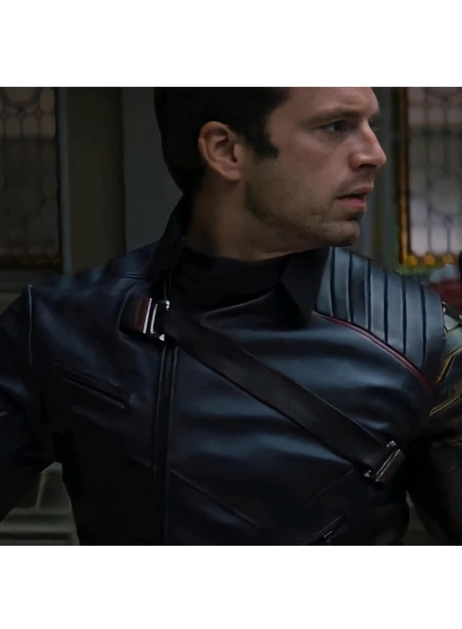 Bucky Barnes The Falcon and the Winter Soldier Leather Costume Jacket