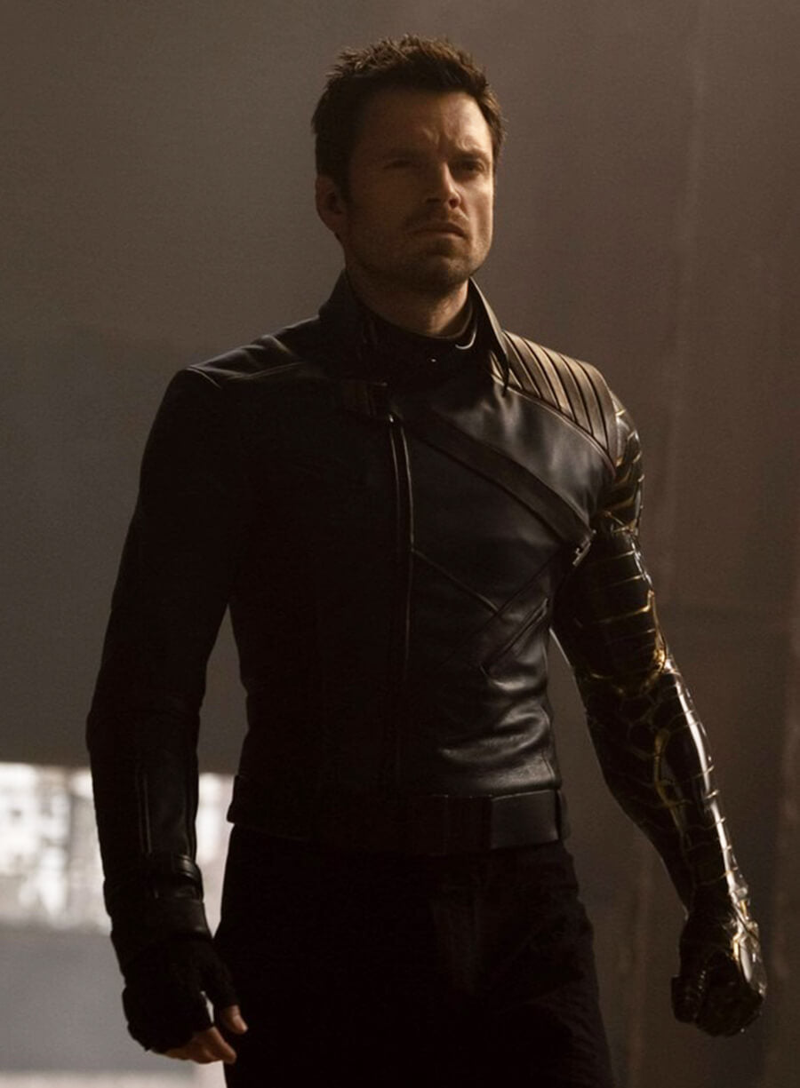 Bucky Barnes The Falcon and the Winter Soldier Leather Costume Jacket