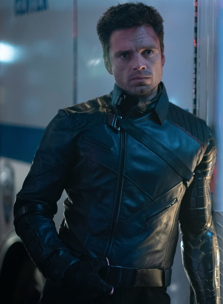 Bucky Barnes The Falcon and the Winter Soldier Leather Costume Jacket