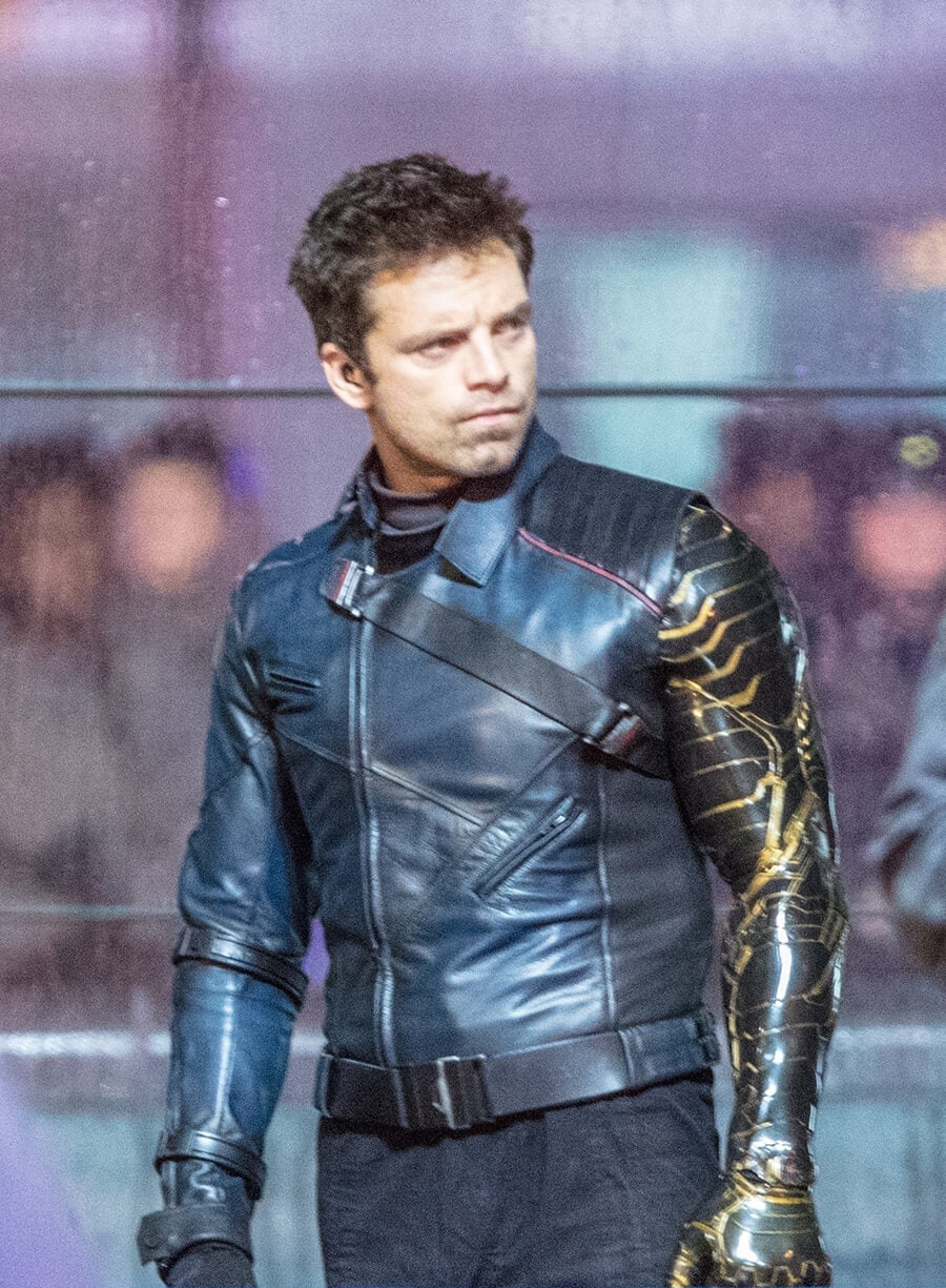 Bucky Barnes The Falcon and the Winter Soldier Leather Costume Jacket