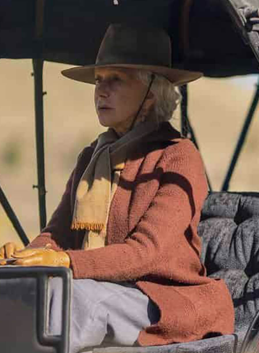 Cara Dutton 1923 Brown Wool Coat