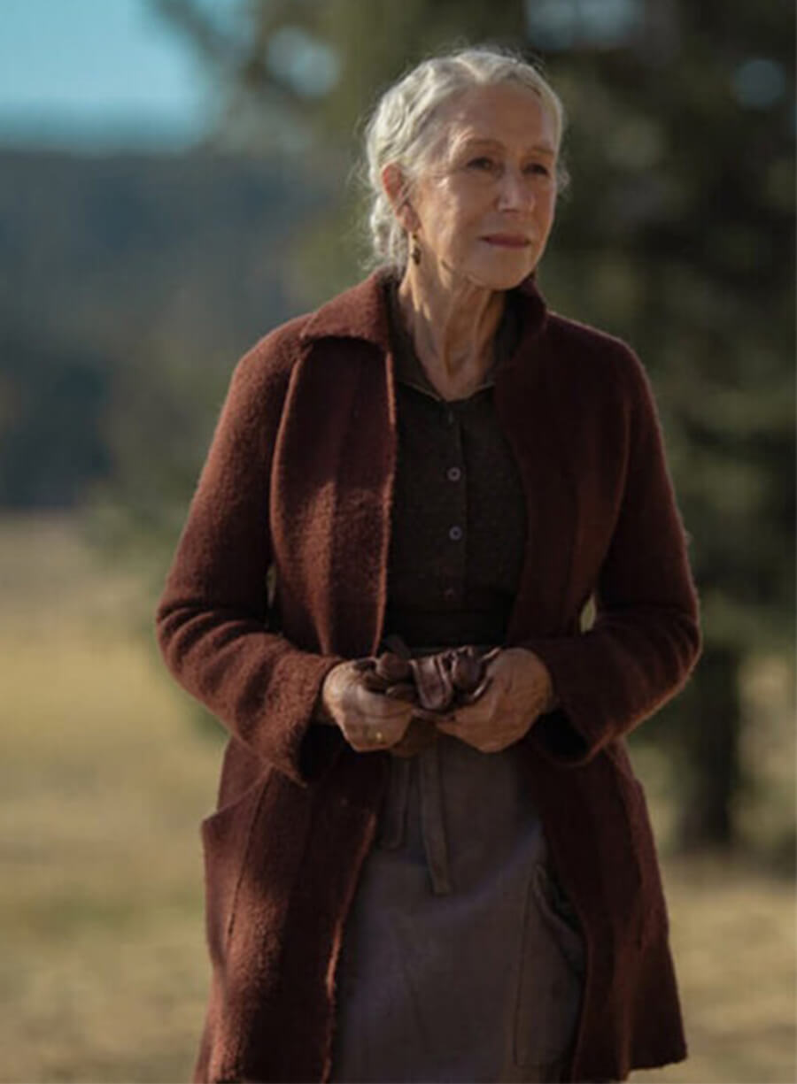 Cara Dutton 1923 Brown Wool Coat