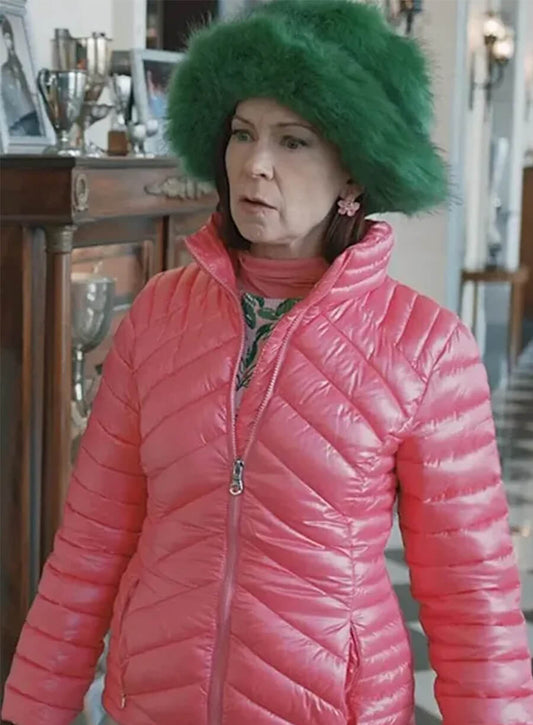 Carrie Preston Elsbeth Tascioni Pink Puffer Jacket