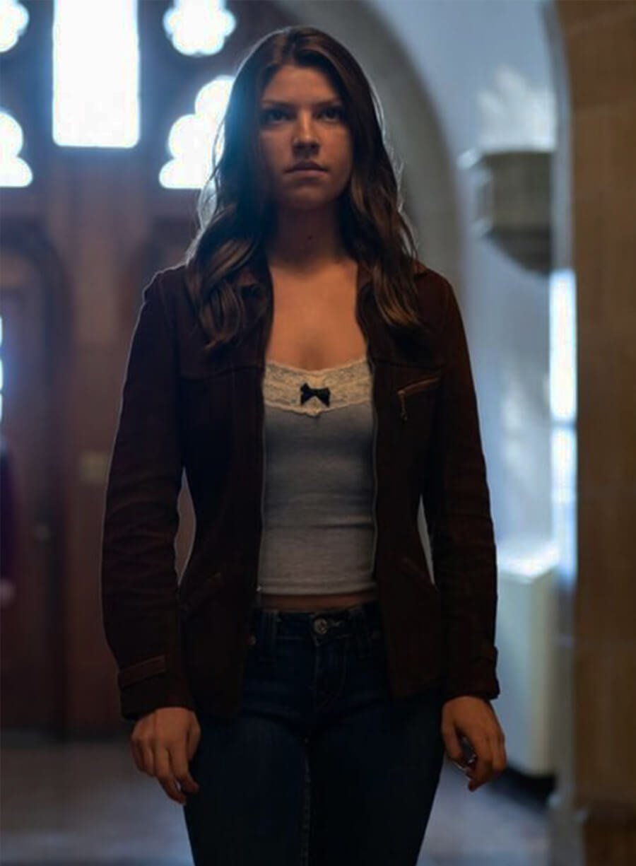 Catherine Missal Tell Me Lies S02 Suede Leather Jacket
