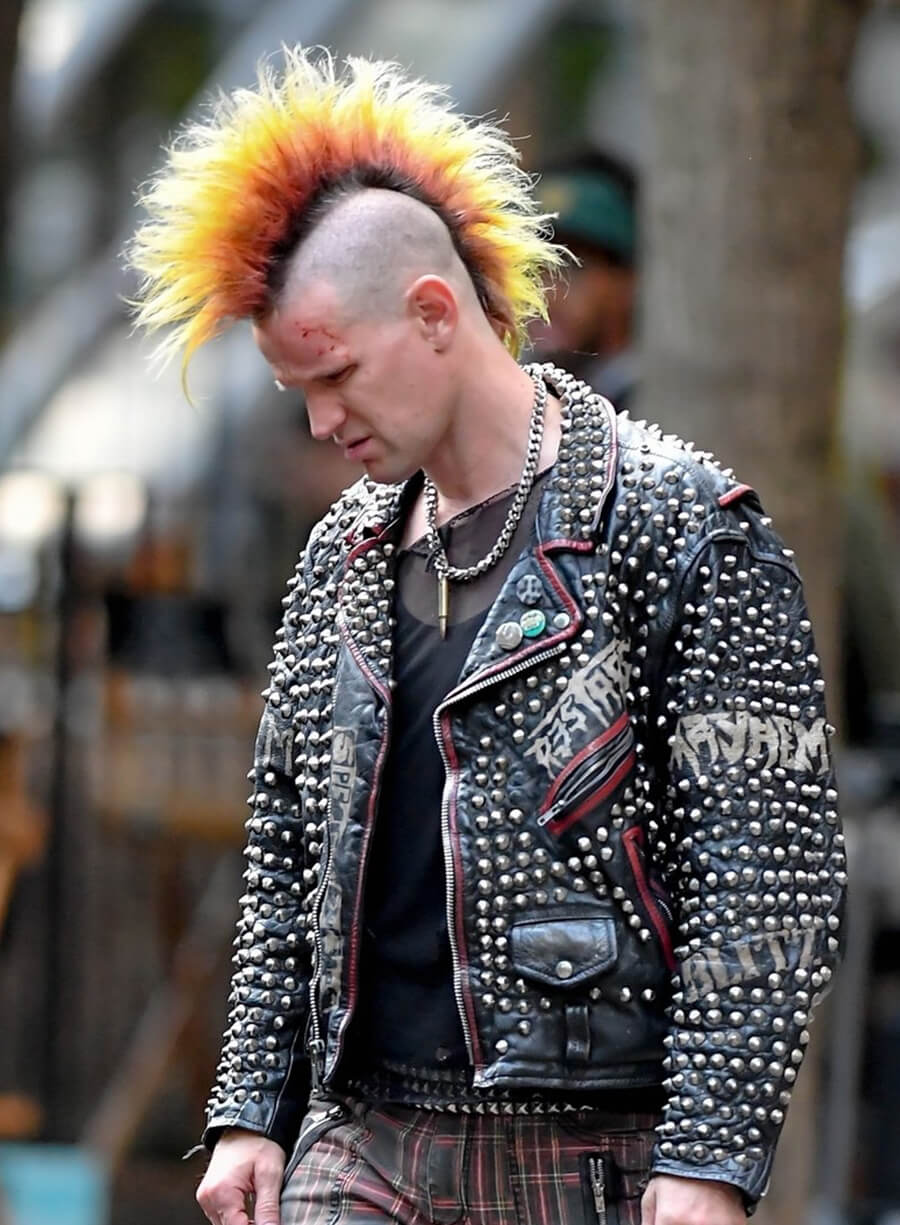 Caught Stealing 2025 Matt Smith Russ Studded Leather Jacket