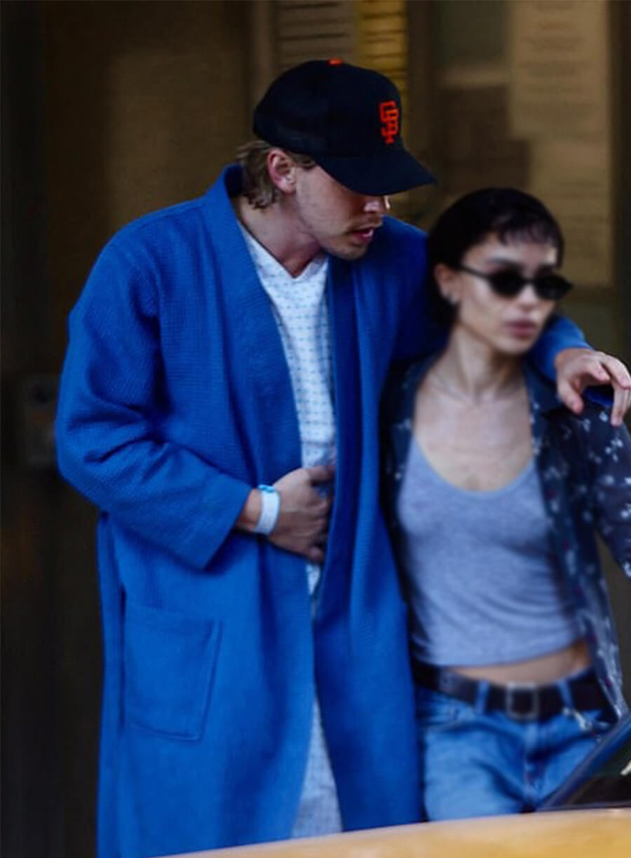 Caught Stealing Austin Butler Hank Thompson Blue Coat