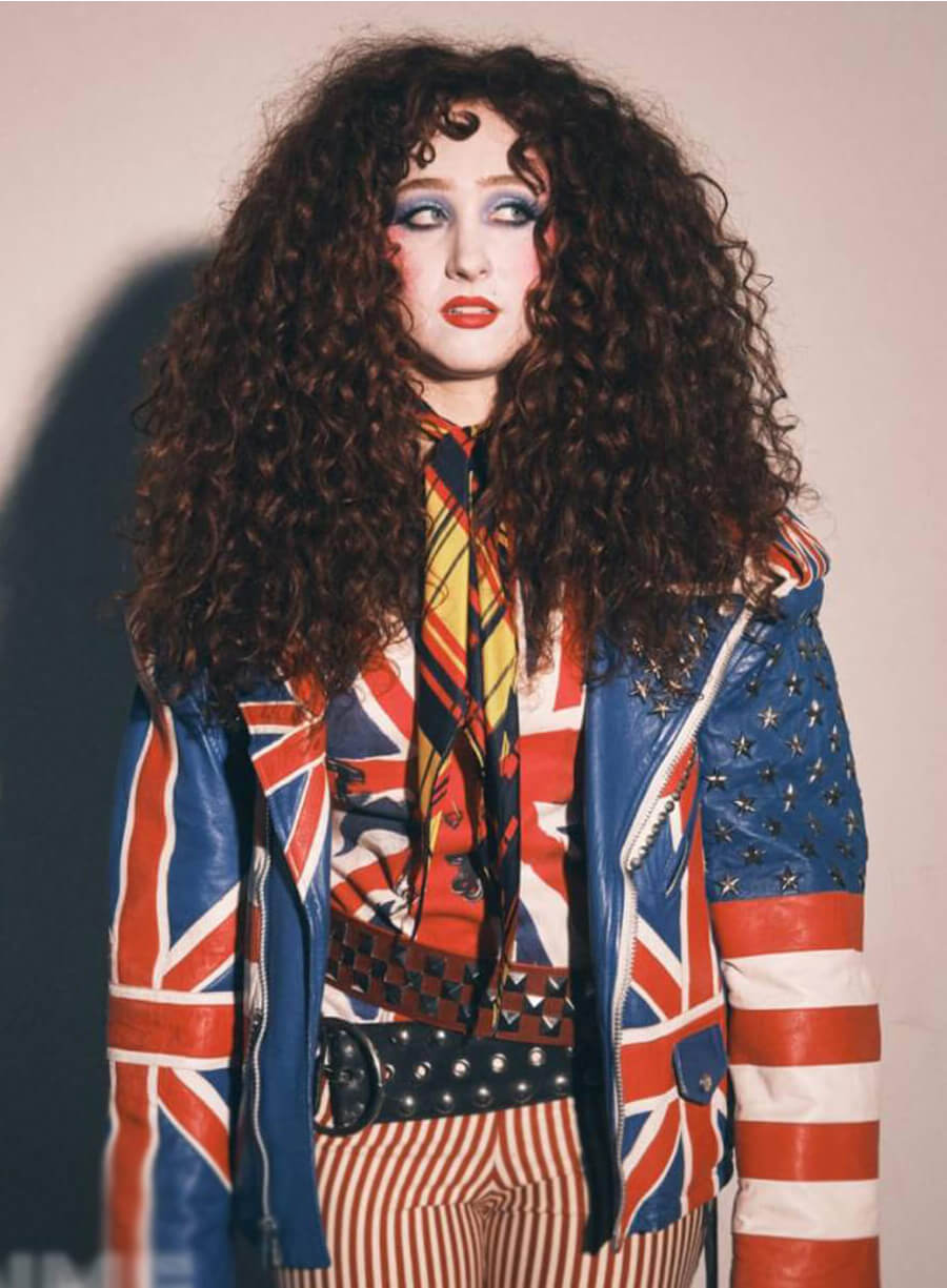 Chappell Roan Union Jack Leather Jacket