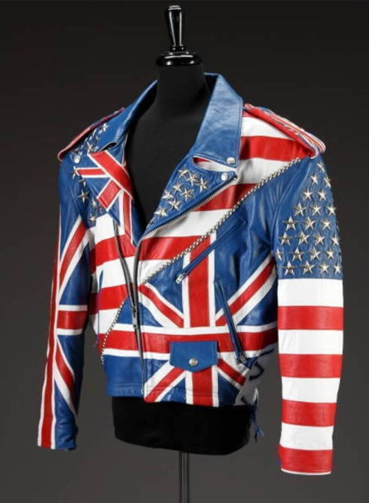 Chappell Roan Union Jack Leather Jacket