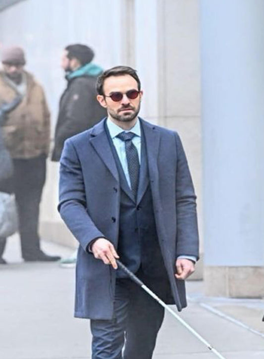 Charlie Cox Daredevil Born Again Matt Murdock Wool Coat