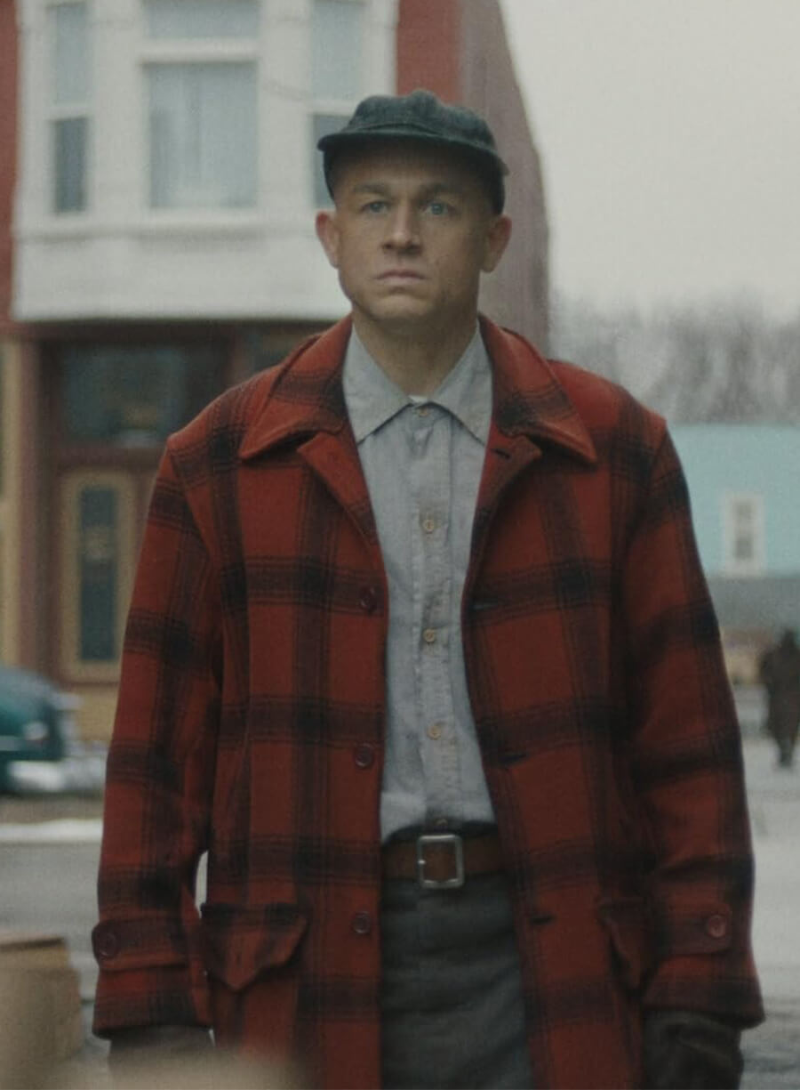 Charlie Hunnam Monster The Ed Gein Story Red Coat