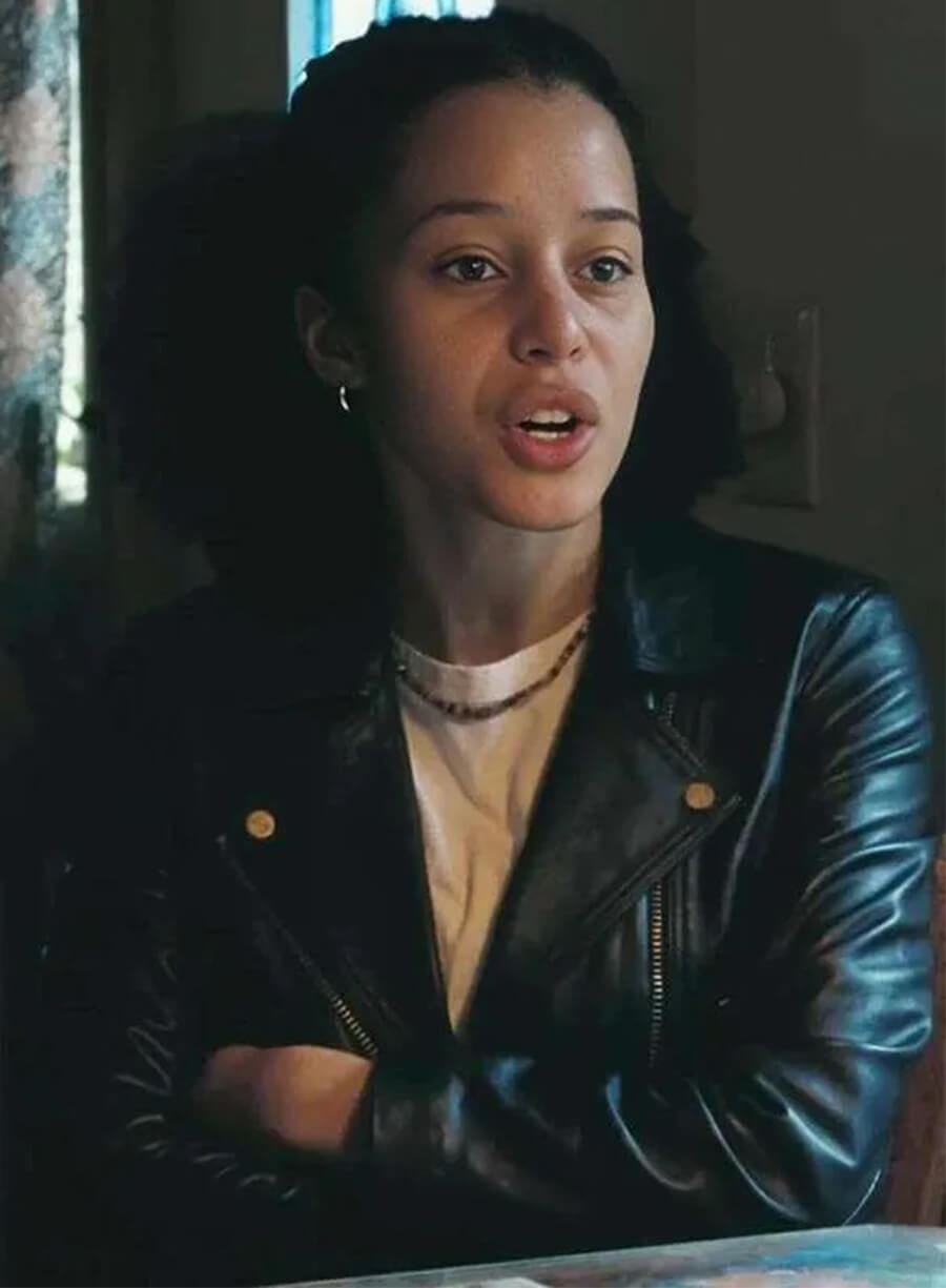 Chase Infiniti One Battle After Another Willa Ferguson Leather Jacket