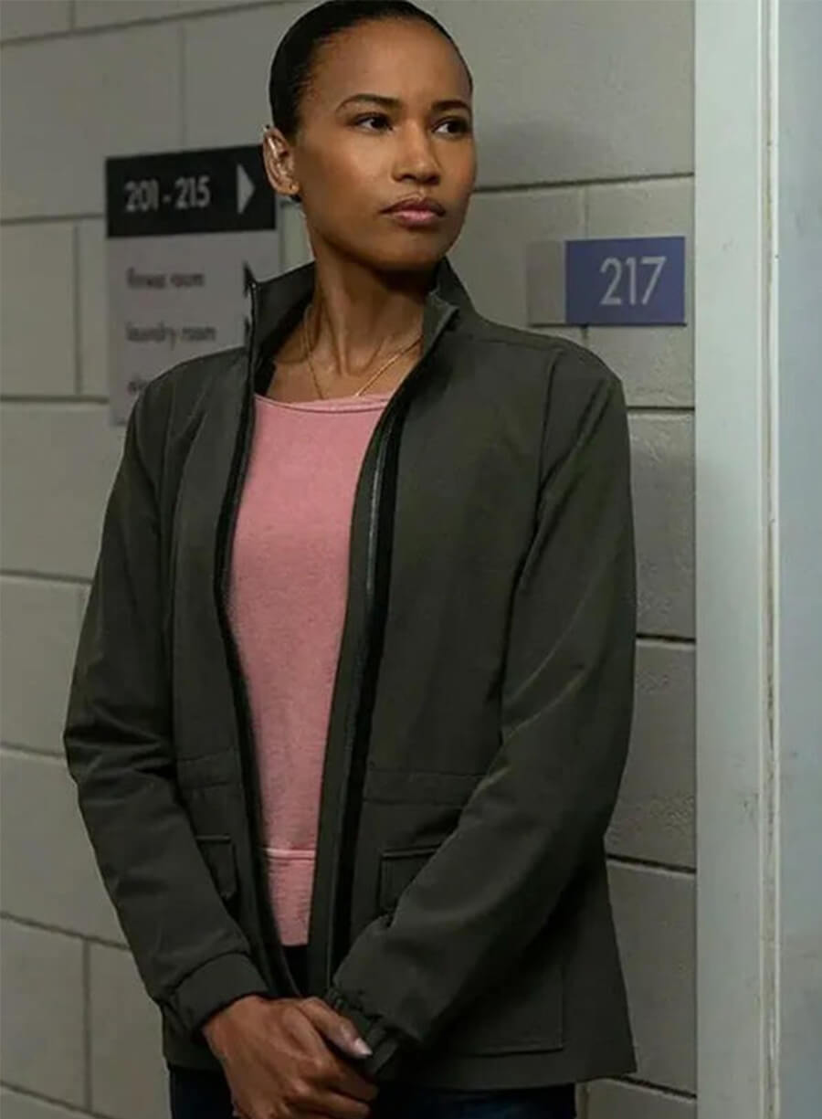 Chelsea Arrington The Night Agent Green Jacket
