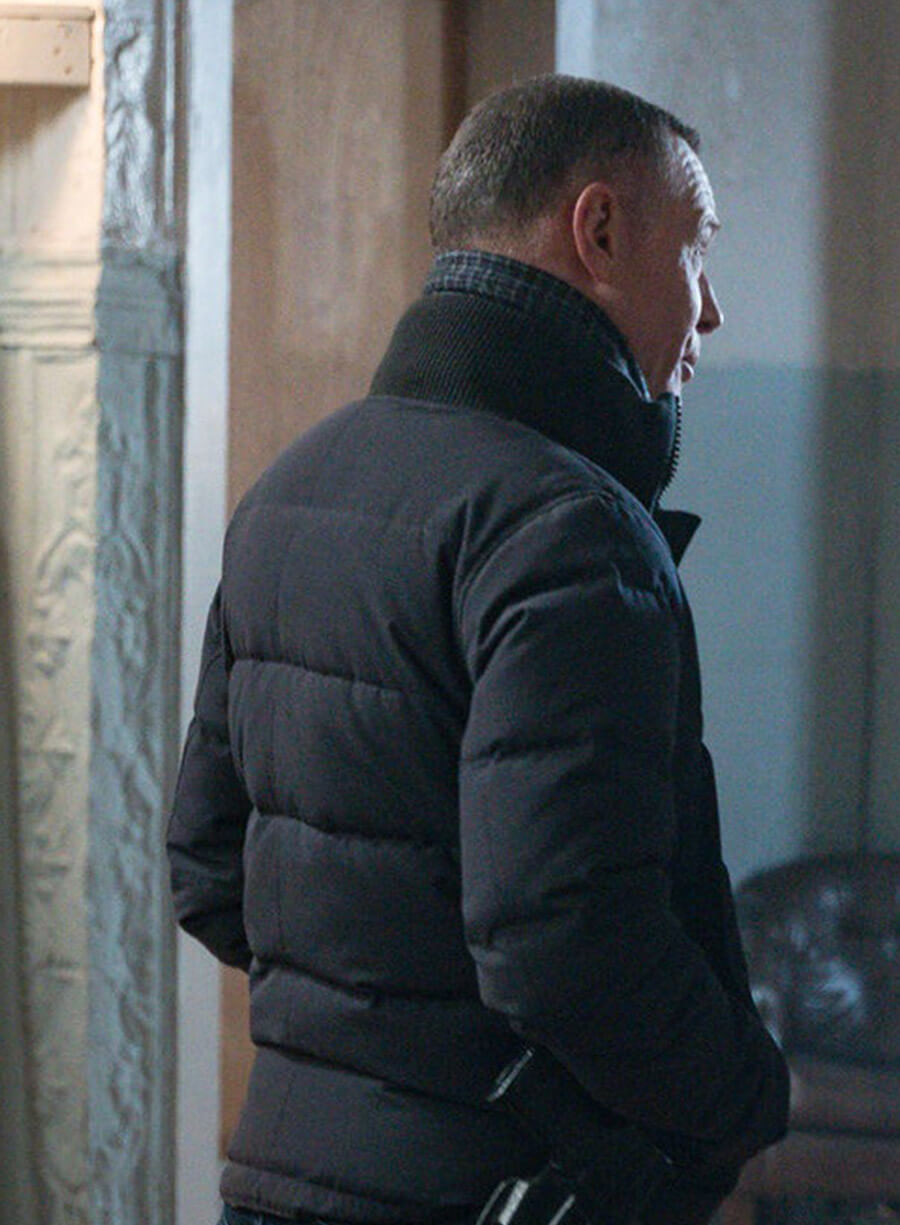 Chicago P.D. Jason Beghe Hank Black Puffer Jacket