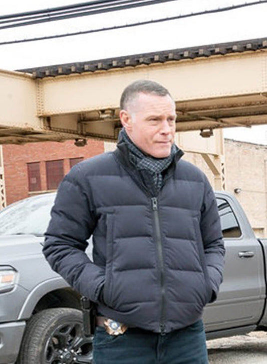 Chicago P.D. Jason Beghe Hank Black Puffer Jacket