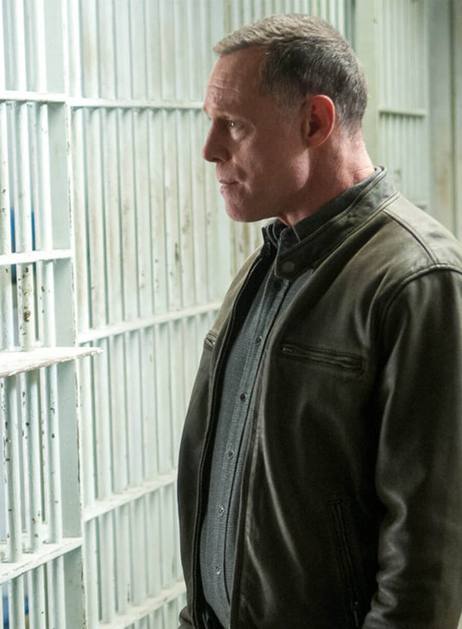 Chicago P.D. Jason Beghe Hank Brown Leather Jacket