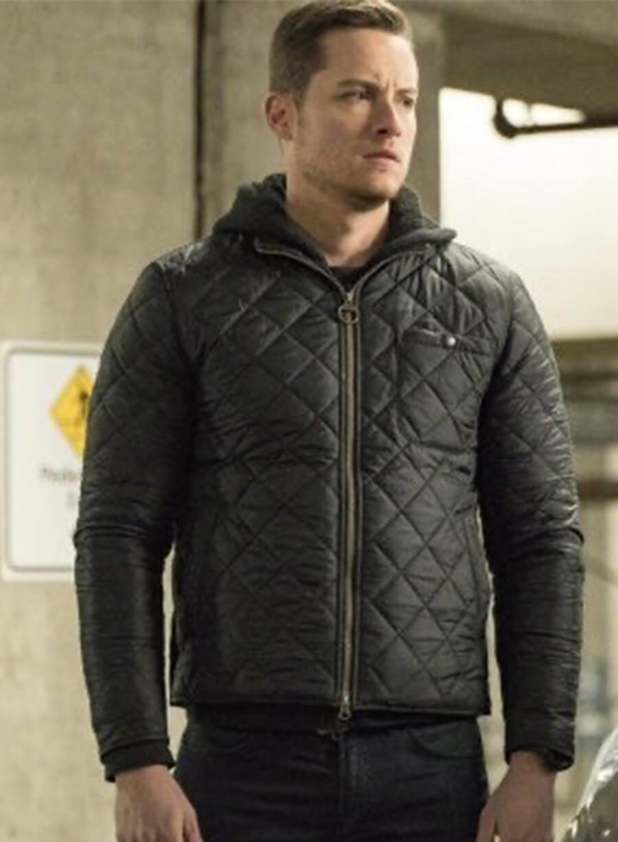 Chicago P.D. Jesse Lee Soffer Jay Halstead Black Quilted Jacket