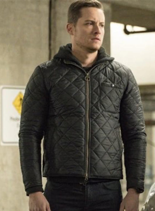 Chicago P.D. Jesse Lee Soffer Jay Halstead Black Quilted Jacket